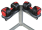 Logo Available Gym Fitness Dumbbell / Round Rubber Dumbbells For Gym Exercises supplier