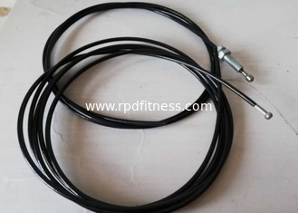 China RAPID Gym Equipment Parts , Black Plastic Wire Rope For Gym Equipment supplier