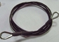 Black Gym Wire Rope 1/4 Inch Outer Diameter For Gym Equipment Assembly supplier